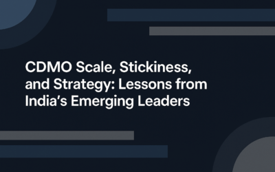 CDMO Scale, Stickiness, and Strategy: Lessons from India’s Emerging Leaders